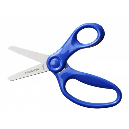 Dětské nůžky se zaoblenou špičkou, modré, 13 cm (6+) Fiskars